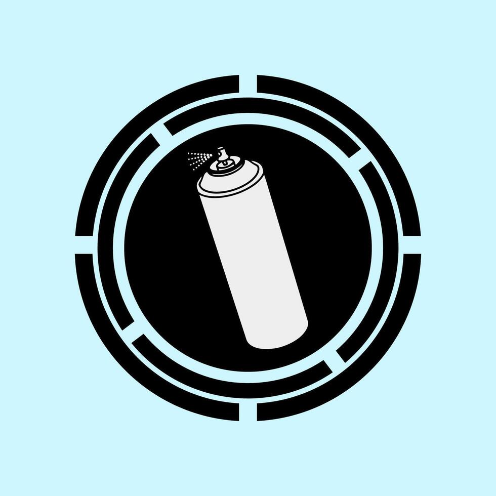Spray Can Icon Flat vector