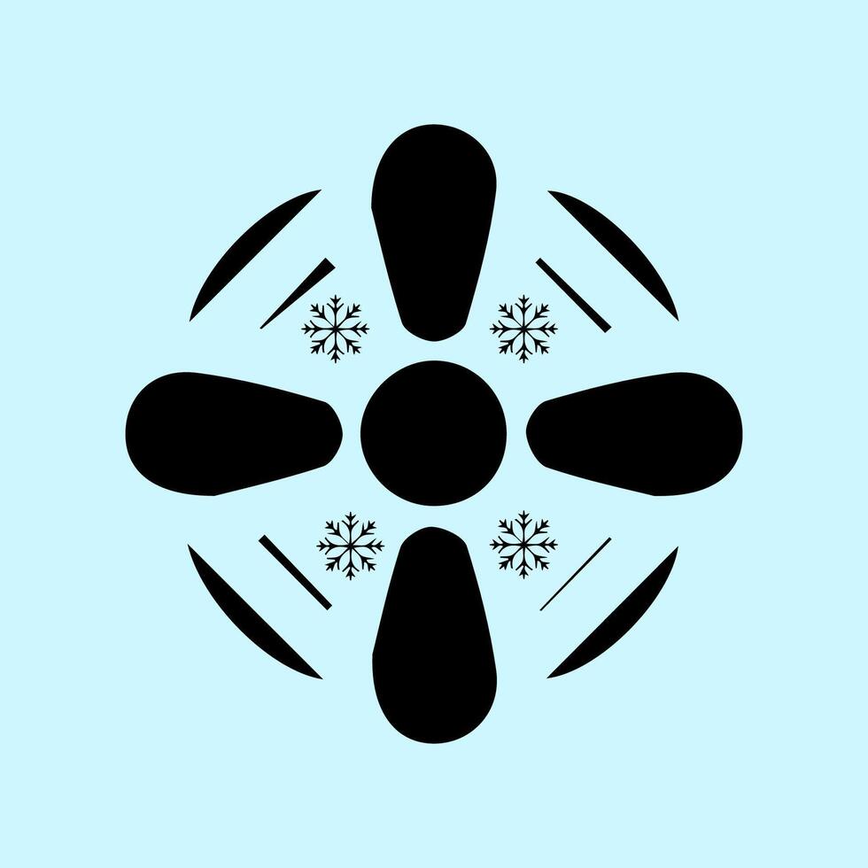 cooling fan illustration vector