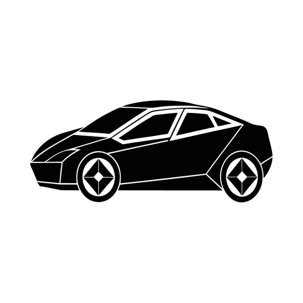 Futuristic electric car with sleek innovative design vector
