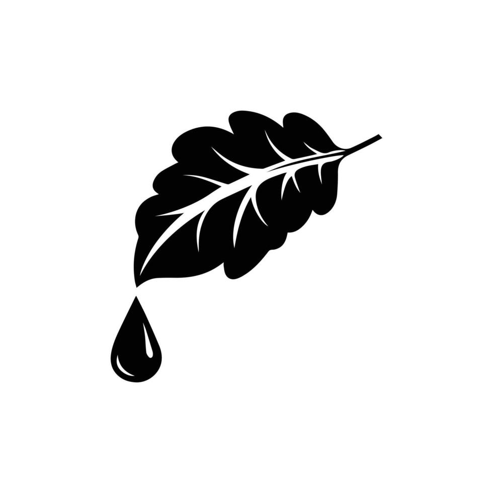 Oak Leaf Droplet Natures Essence, Organic, Herbal, Botanical Extract vector