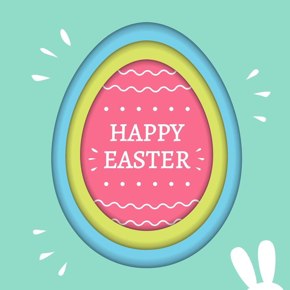 Easter background, abstract easter egg vector
