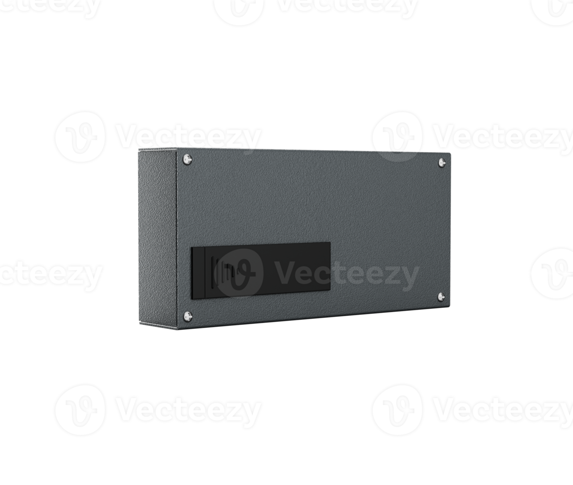 High Quality Gray Safe Lock With Circular Dials And Textured Finish 3D Illustration png