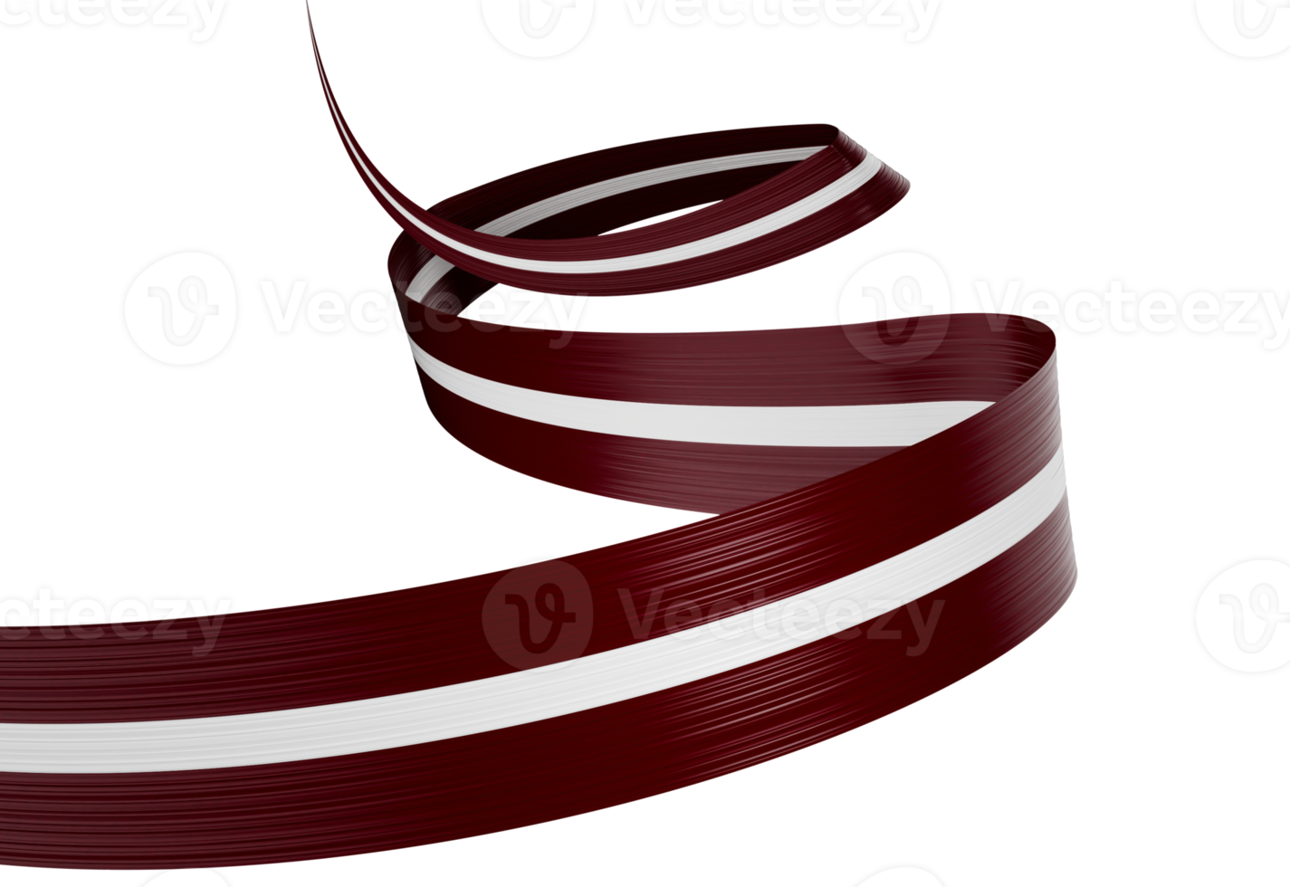 Flag Of Latvia 3d Shiny Waving Latvia Ribbon Flag 3d Illustration png