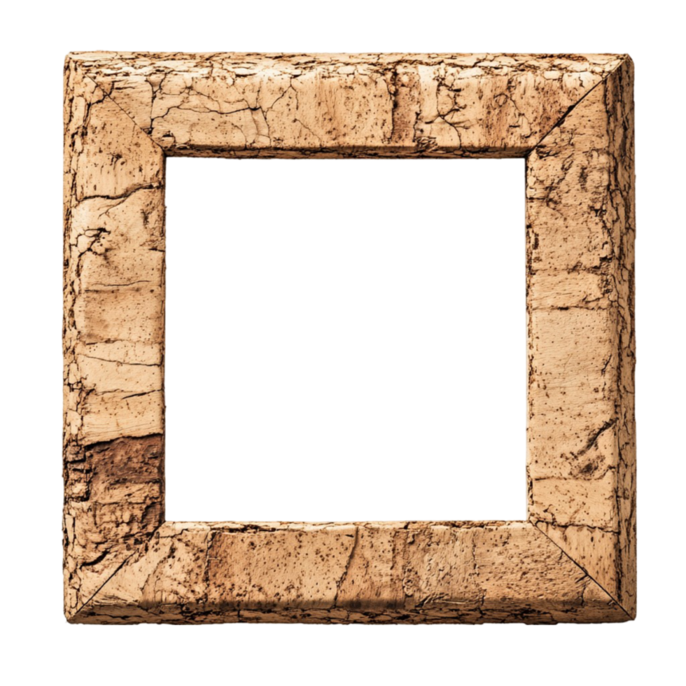 Corkboard Frame Rectangle On Transparent Background png
