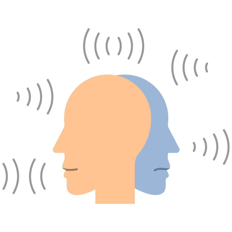 mental illness hearing voices vector