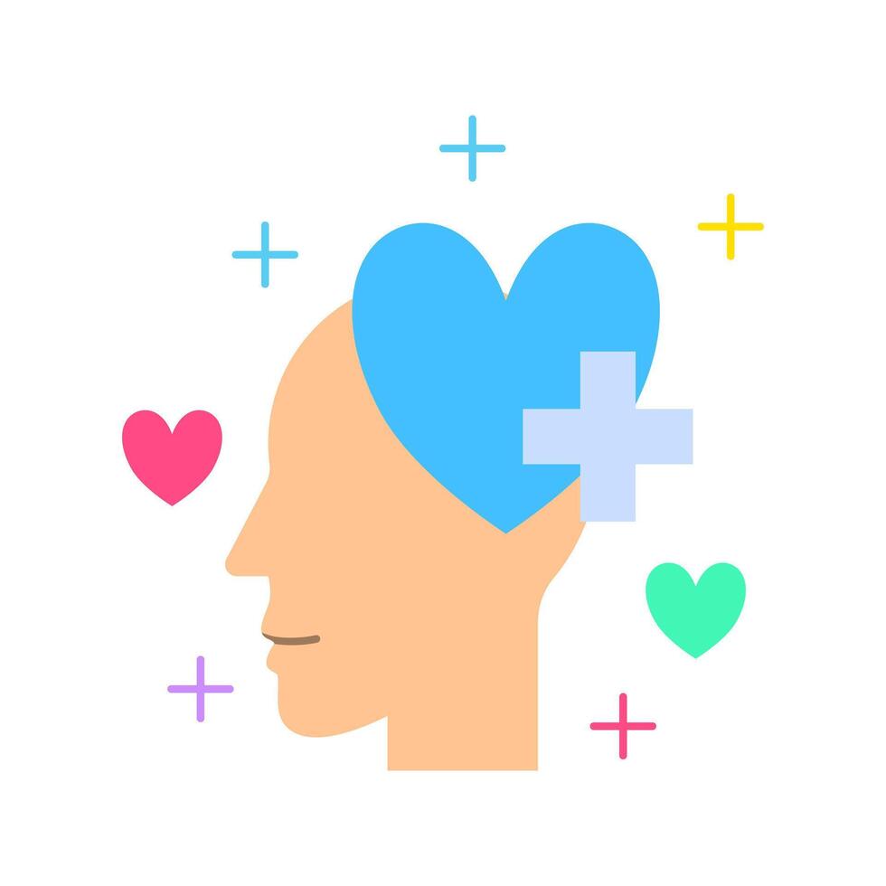 Mental illness recovering vector