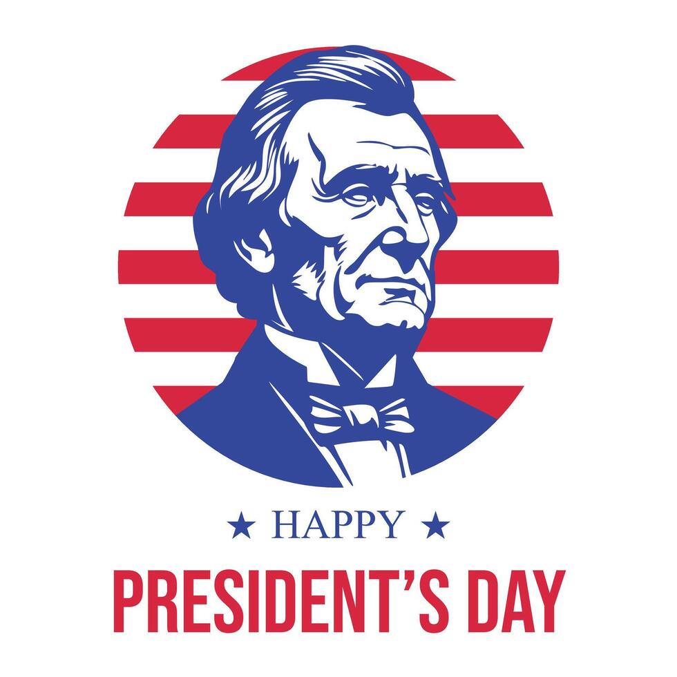 Celebrating Presidents Day in History. vector