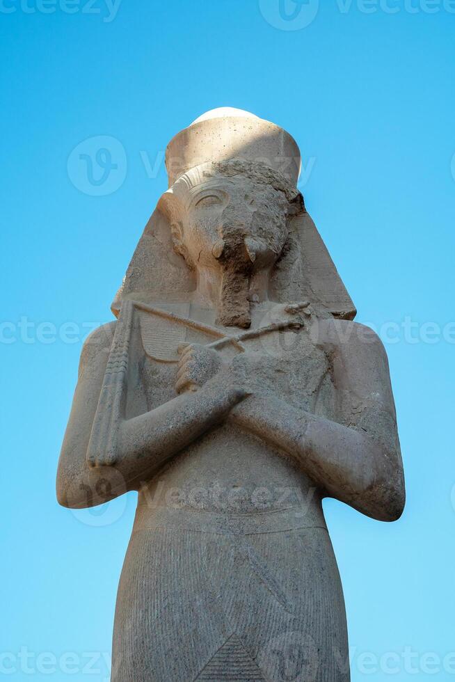 Ancient Egyptian Pharaoh Luxor Statue photo