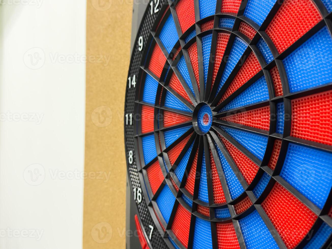 electronic darts wall board with arrows photo