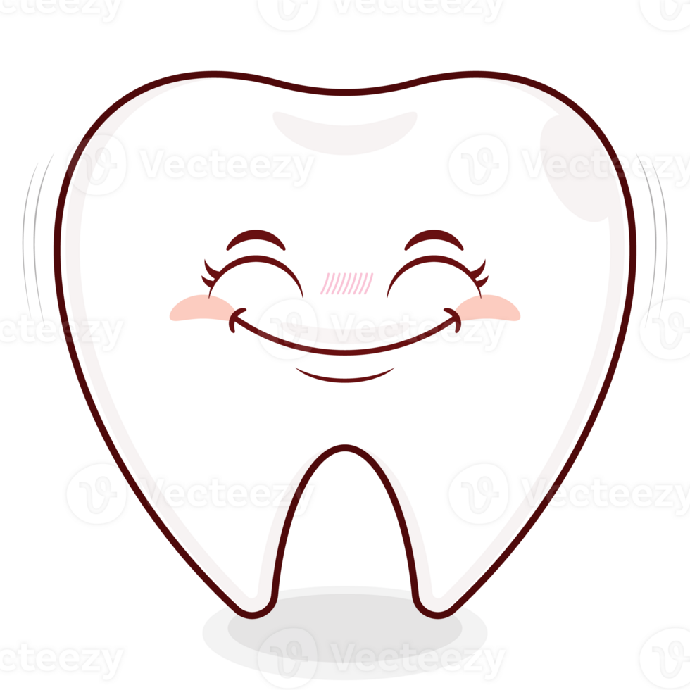 tooth smile cartoon cute png