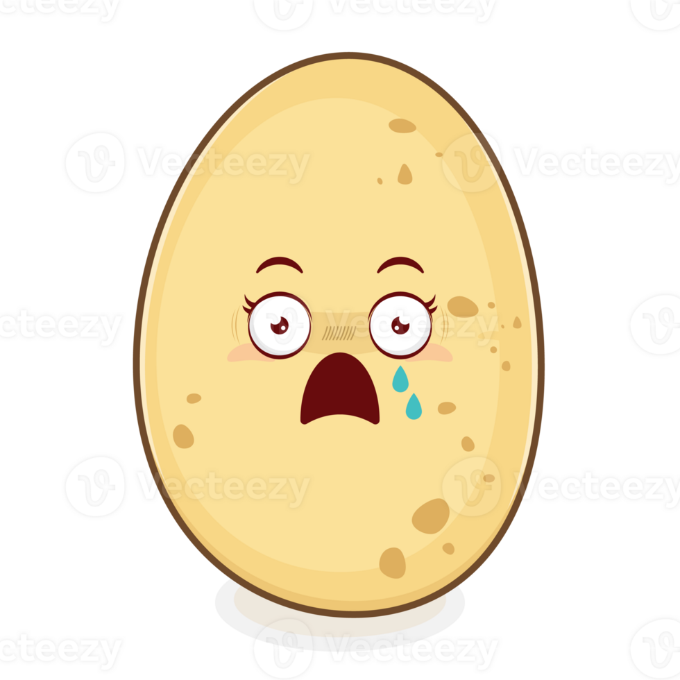 scared potato cartoon design png