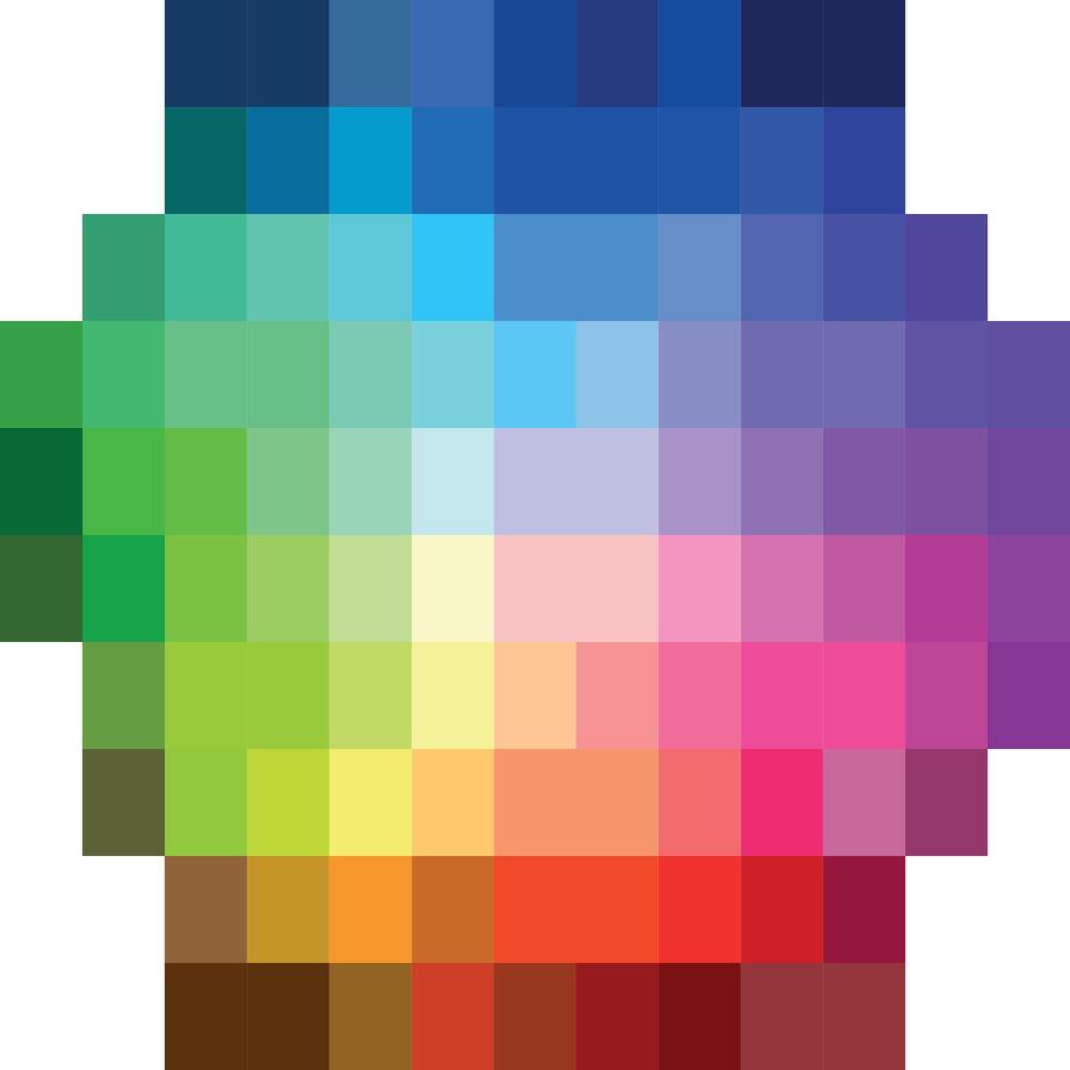 Vibrant Color Palette Spectrum vector