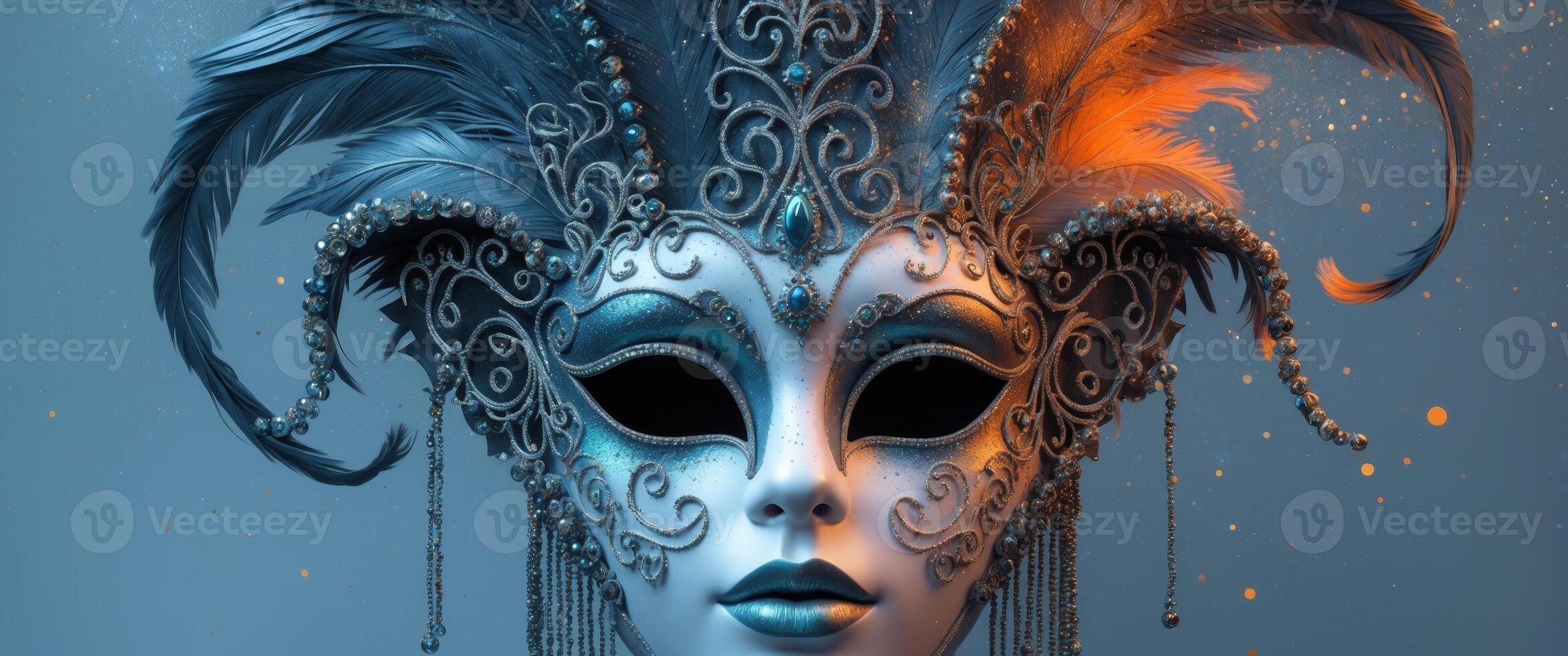 A Fascinating Mask from the Carnival Wrapped in Mystique and Allure photo