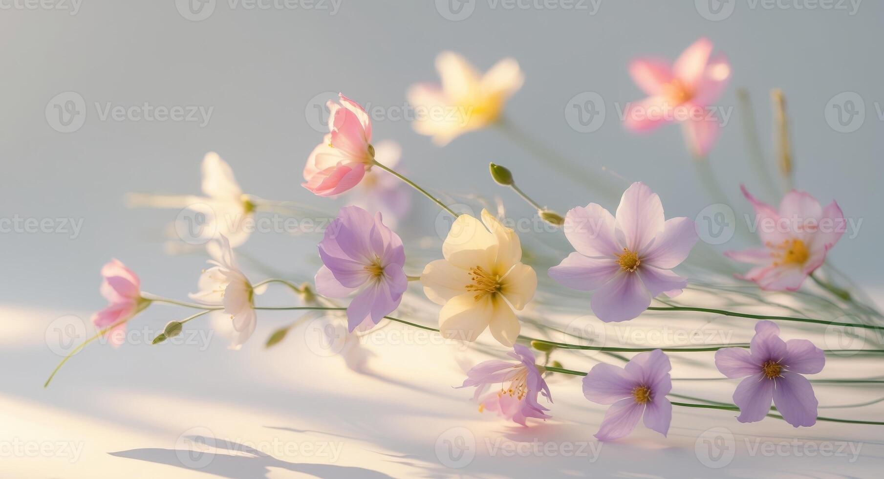 enchanting ballet of colorful flowers and refreshing morning breezes cenchanting ballet of colorful flowers and refreshing morning breezes c. photo