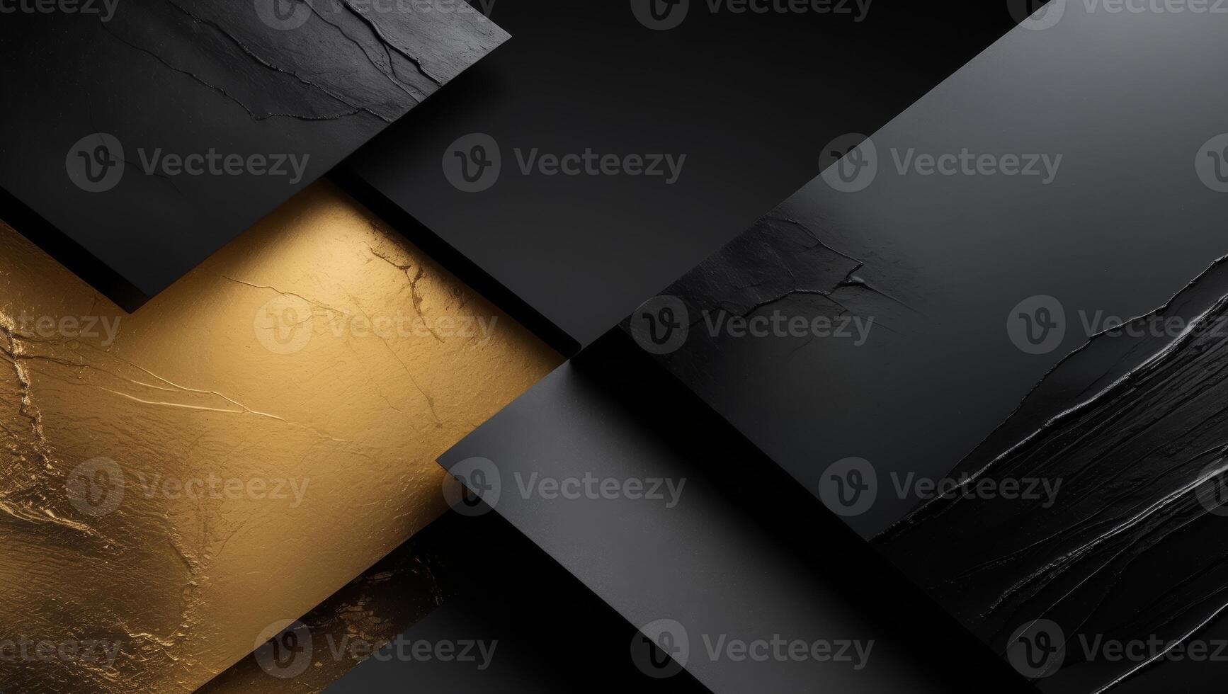 Abstract black and gold background with modern design photo