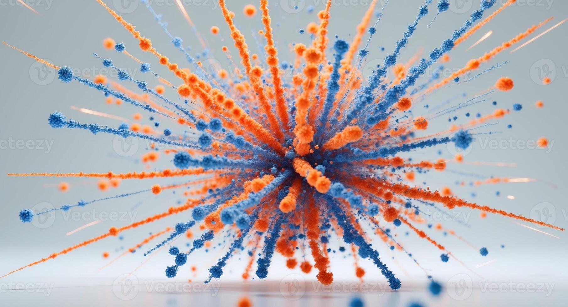 Molecular Structure Animation with Exploding Particle EffectMolecular Structure Animation with Exploding Particle Effect. photo