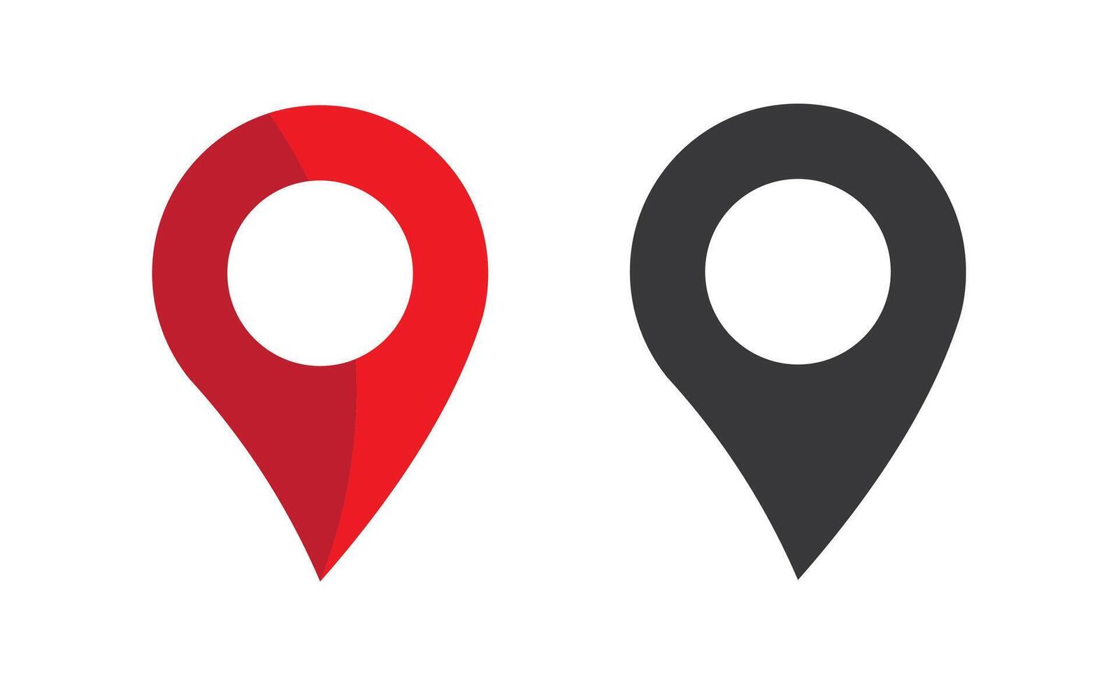 Location icon, map logo for maps google maps, sign, route, position, and symbol on white background. vector