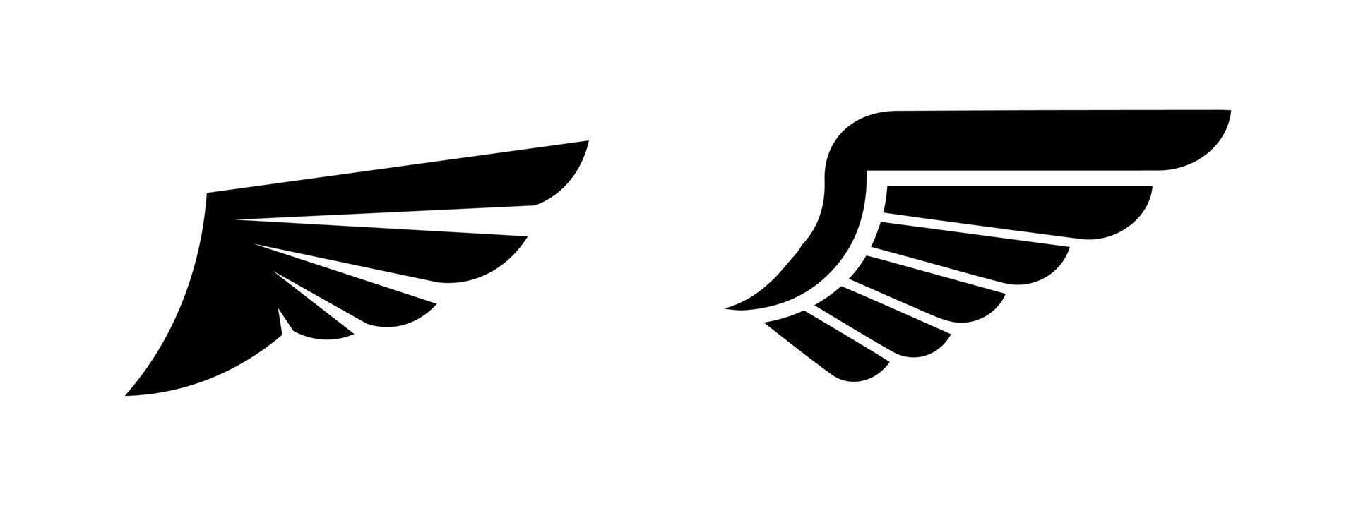 winged shield with crown logo heraldry on black colour vector