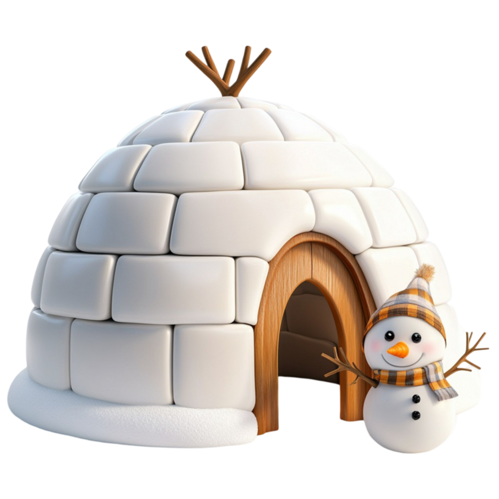 Igloo-style miniature house png