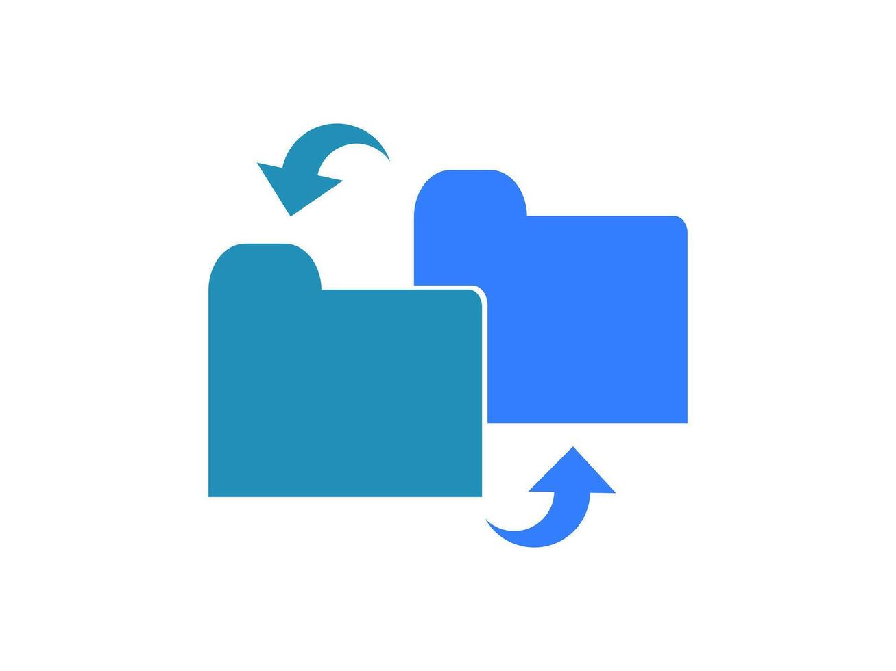 Data transfer or exchange icon vector