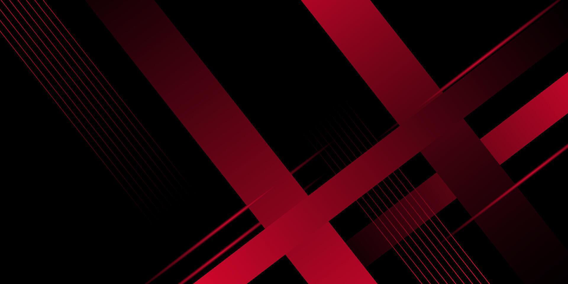 Abstract dark background with simple red rectangle pattern in 3d view. Dynamic and luxurious design. eps10 vector