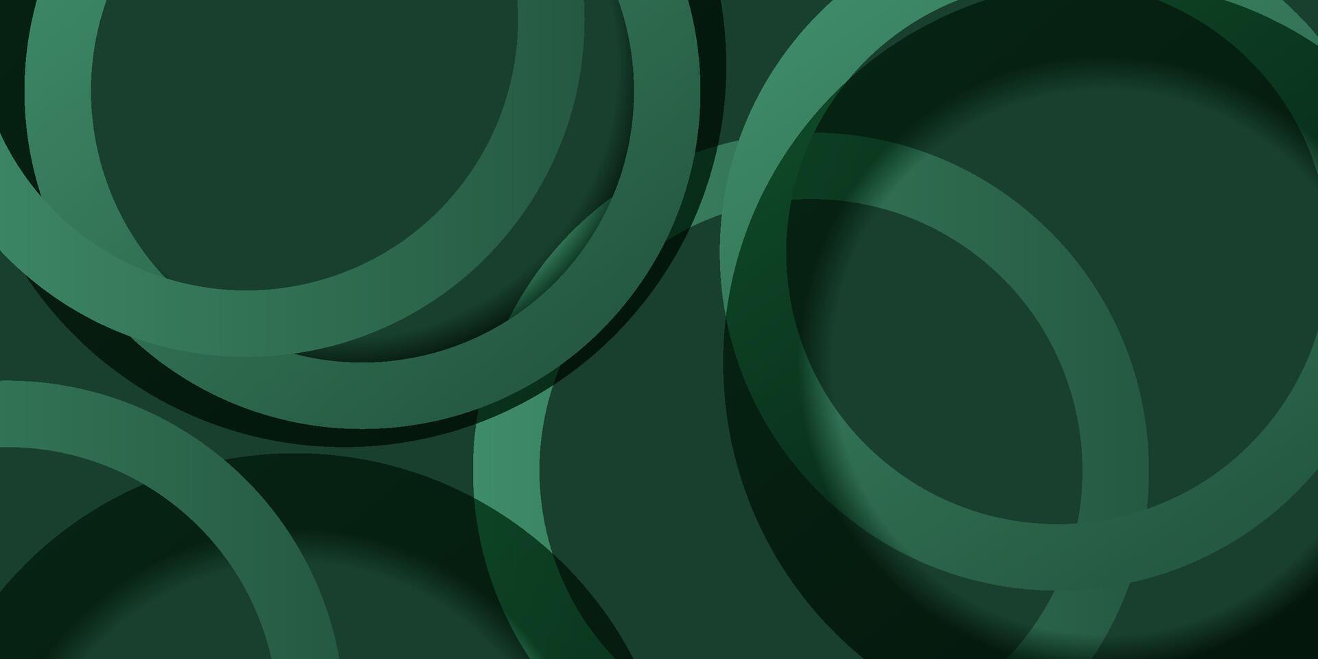 Green circle pattern 3D background pattern. Abstract template and modern style texture background. eps10 vector