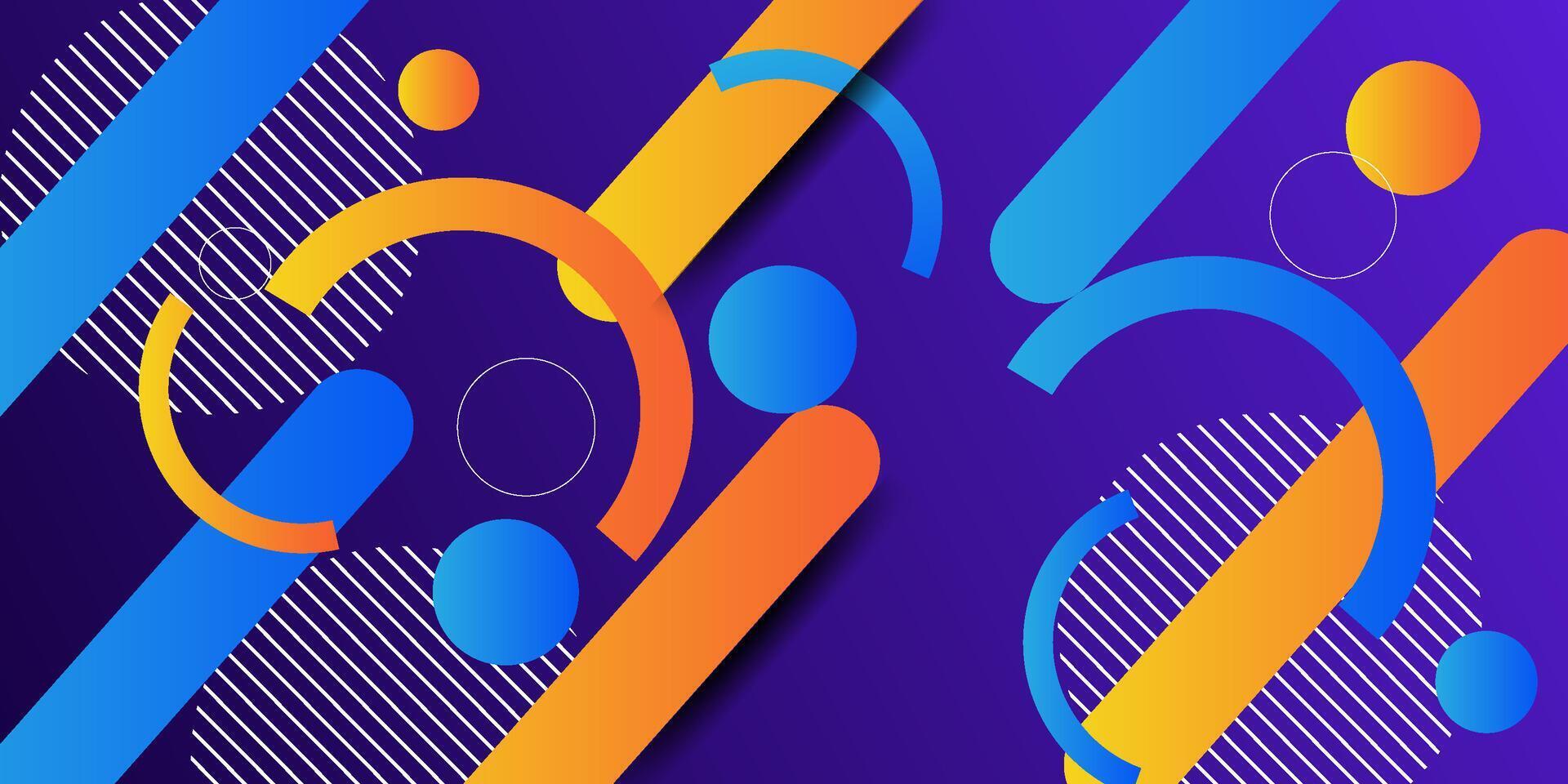 Dynamic abstract blue gradient illustration background with simple shadow pattern in rectangle shape with 3d look. Futuristic and luxury design. eps10 vector