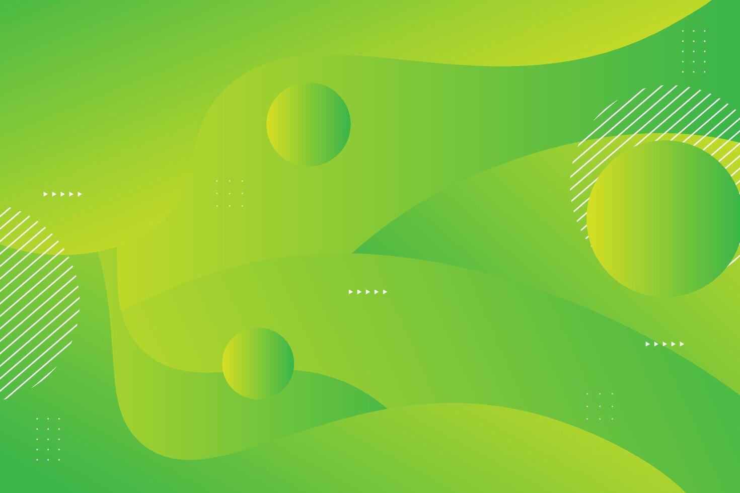 Abstract bright green banner background template with wave shape. Green background with trendy pattern design. Eps10 vector