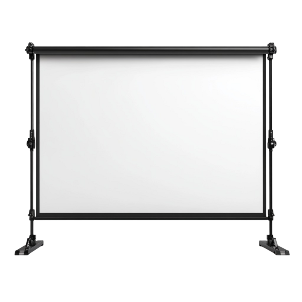Portable Projection Screen with Stand png