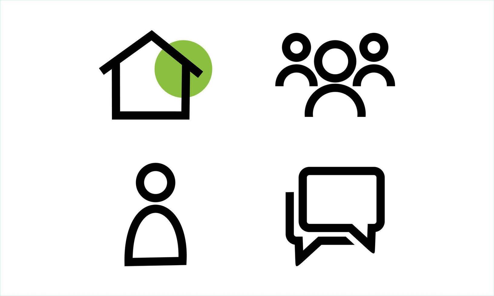 a set of social media vector