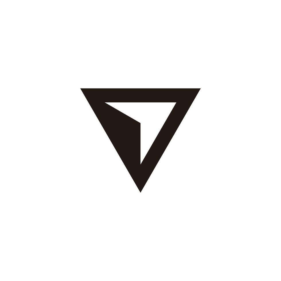 triangles arrow up simple simplicity geometric logo vector