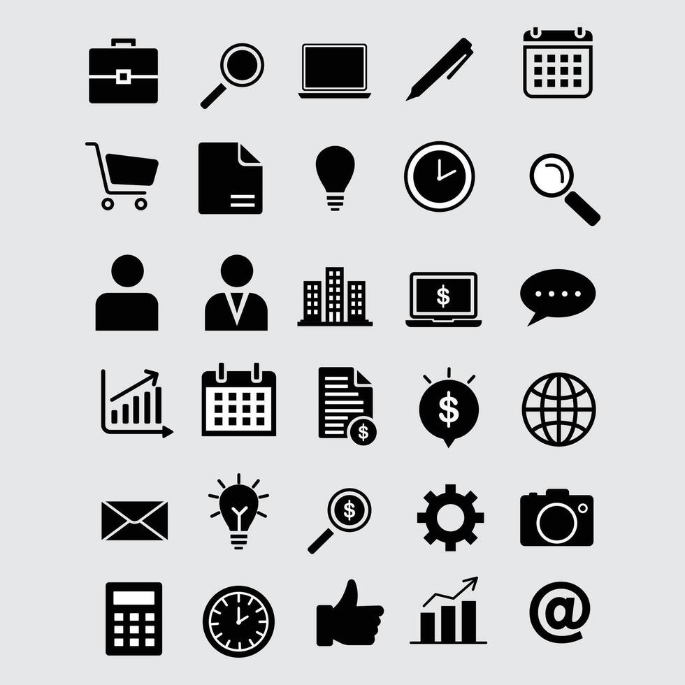 Business and Finance Icon Set for Marketing and Corporate Design vector