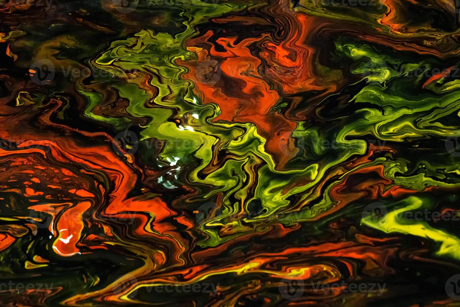 Liquid colorful dark resin art abstract background. Epoxy resin photo