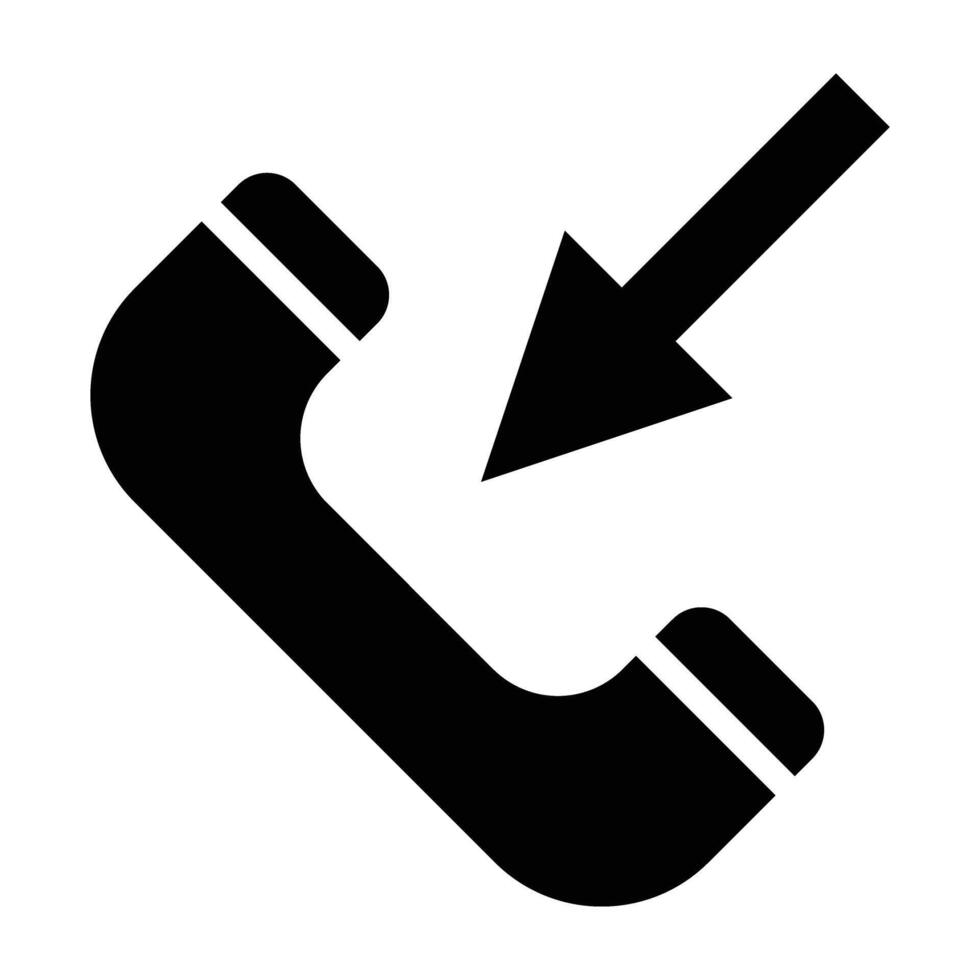 Inbound Glyph Icon Design For Personal nad Commercial Use vector