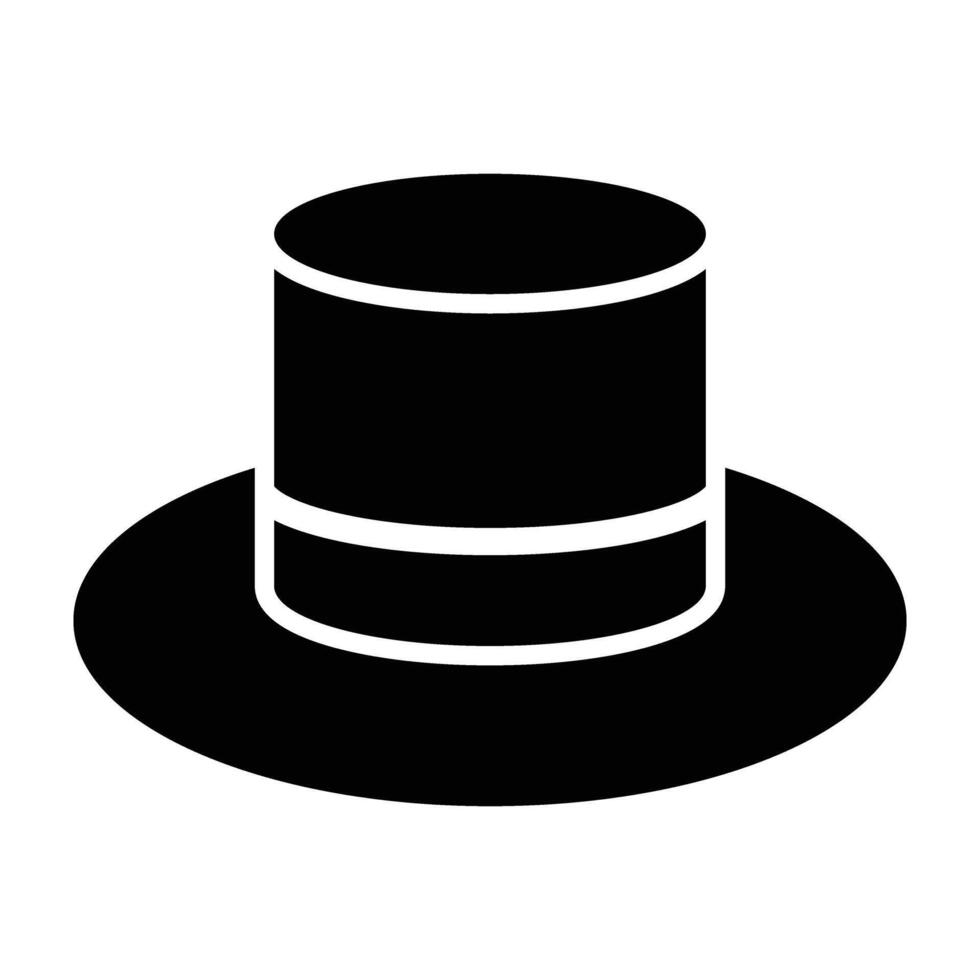 White Hat Icon Design For Personal nad Commercial Use vector