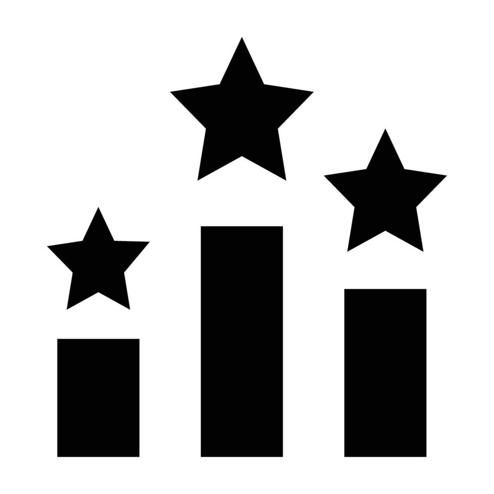 RankingGlyph Icon Design For Personal nad Commercial Use vector