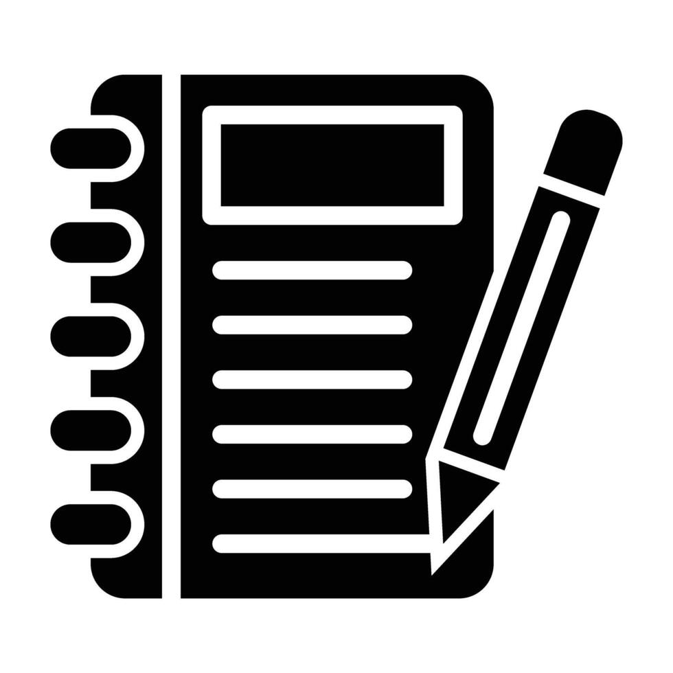 Notes Icon Design For Personal nad Commercial Use vector