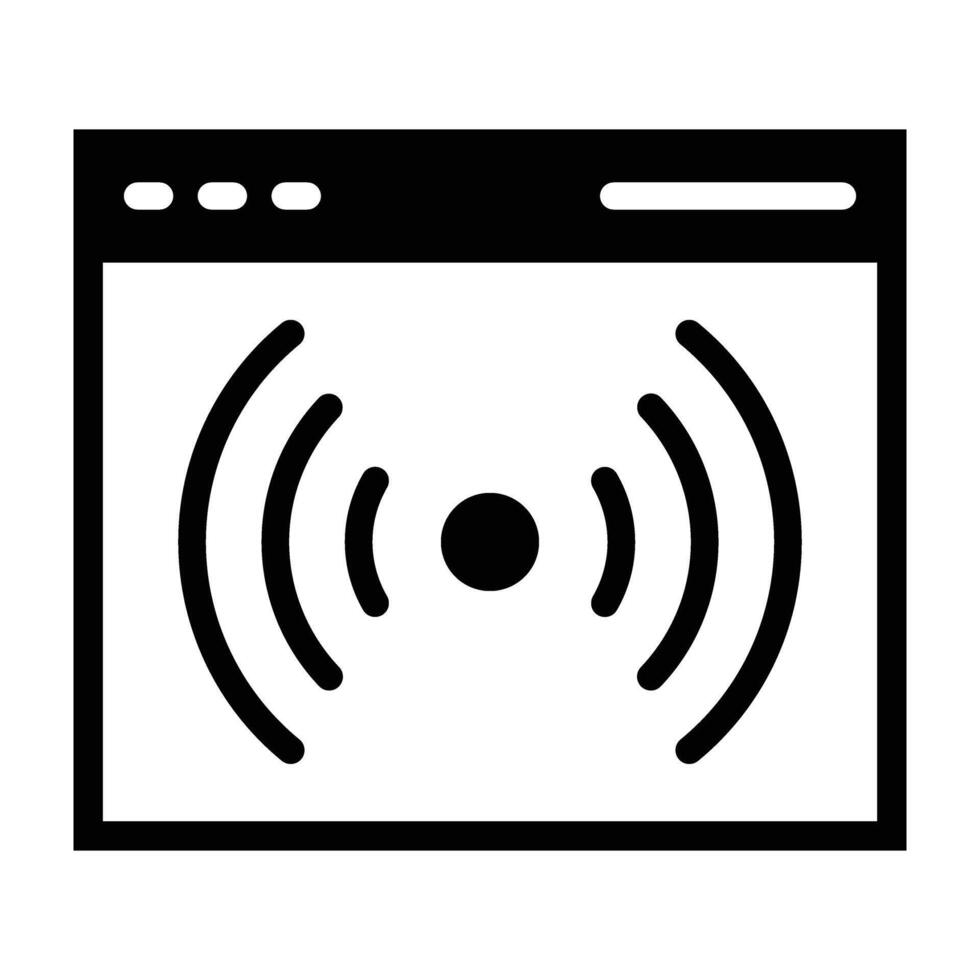 Live Stream Icon Design For Personal nad Commercial Use vector