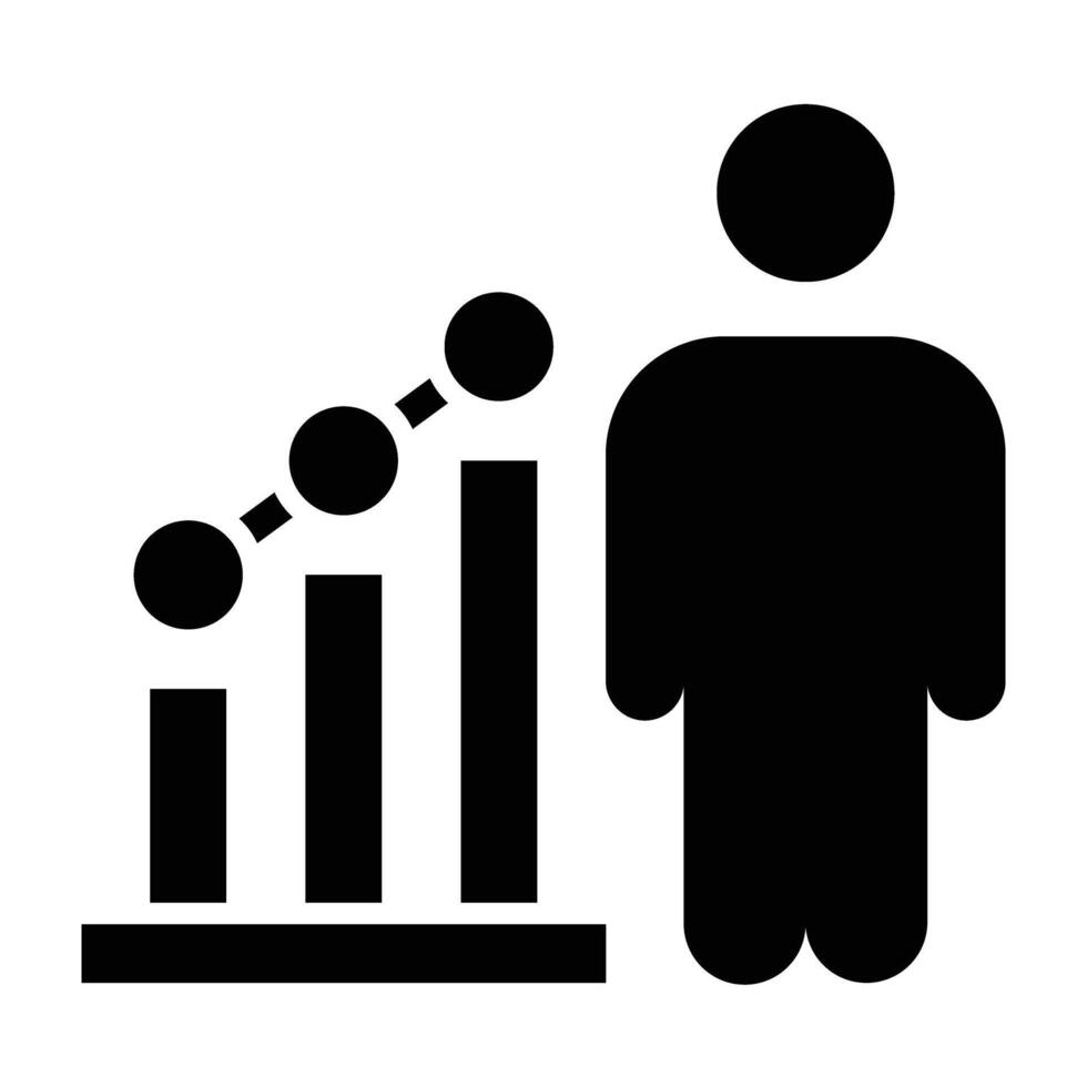 Personal Growth Icon Design For Personal nad Commercial Use vector