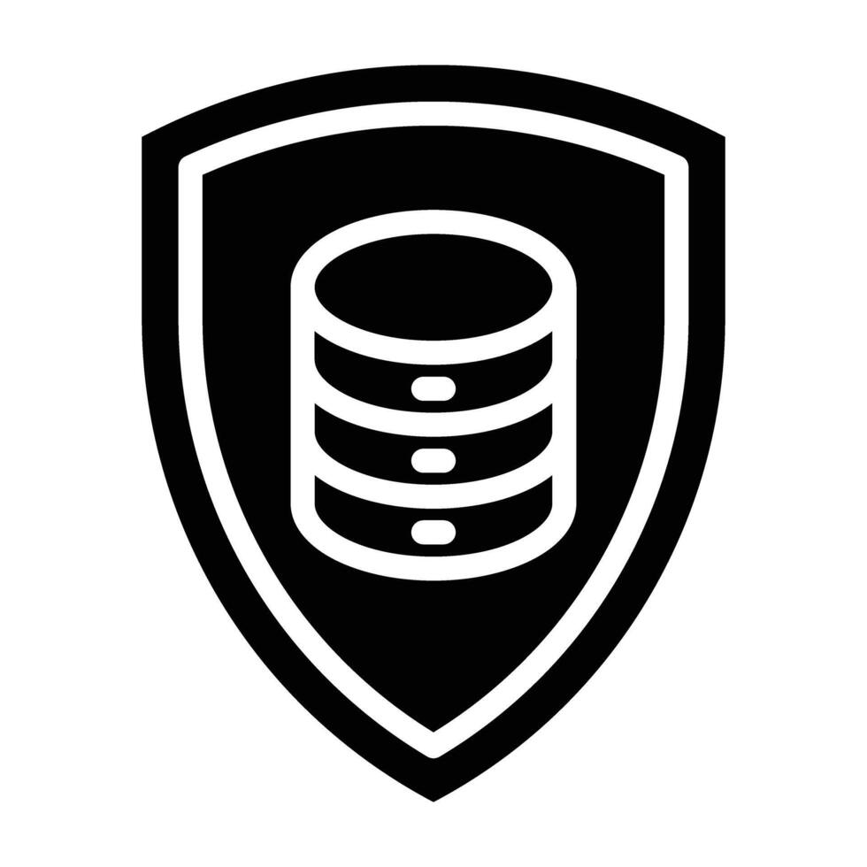 Data Protection Icon Design For Personal nad Commercial Use vector