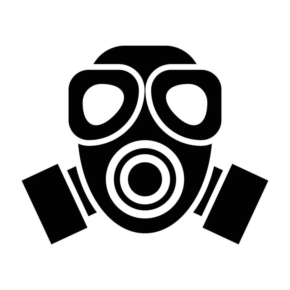 Gas Mask Icon Design For Personal nad Commercial Use vector