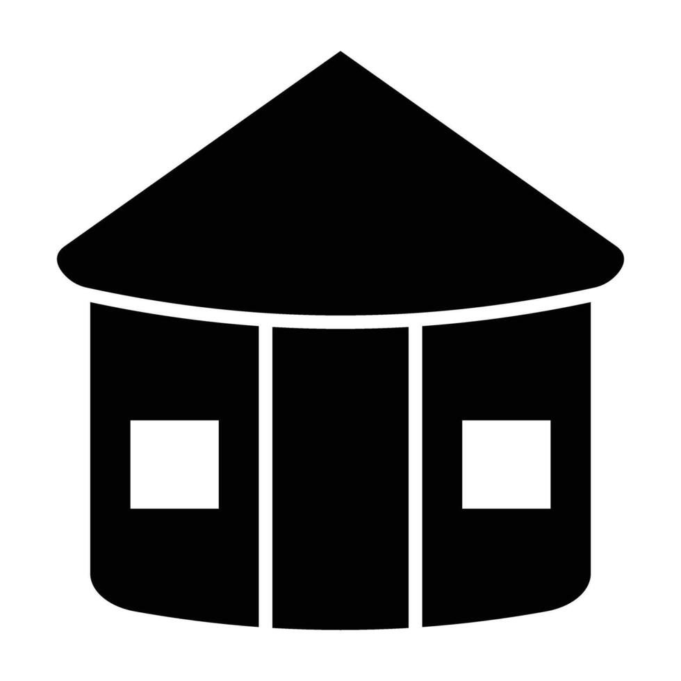 Hut Icon Design For Personal nad Commercial Use vector