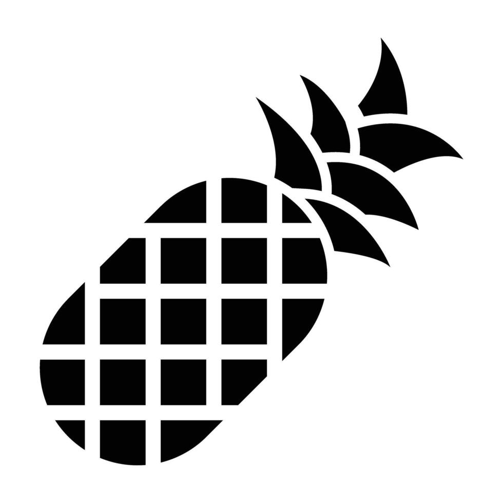 Pineapple Icon Design For Personal nad Commercial Use vector