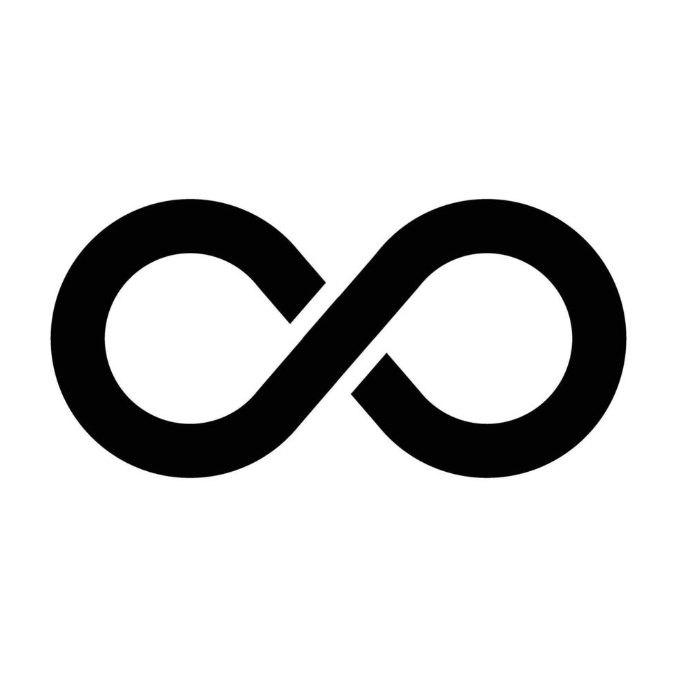 Infinity Icon Design For Personal nad Commercial Use vector