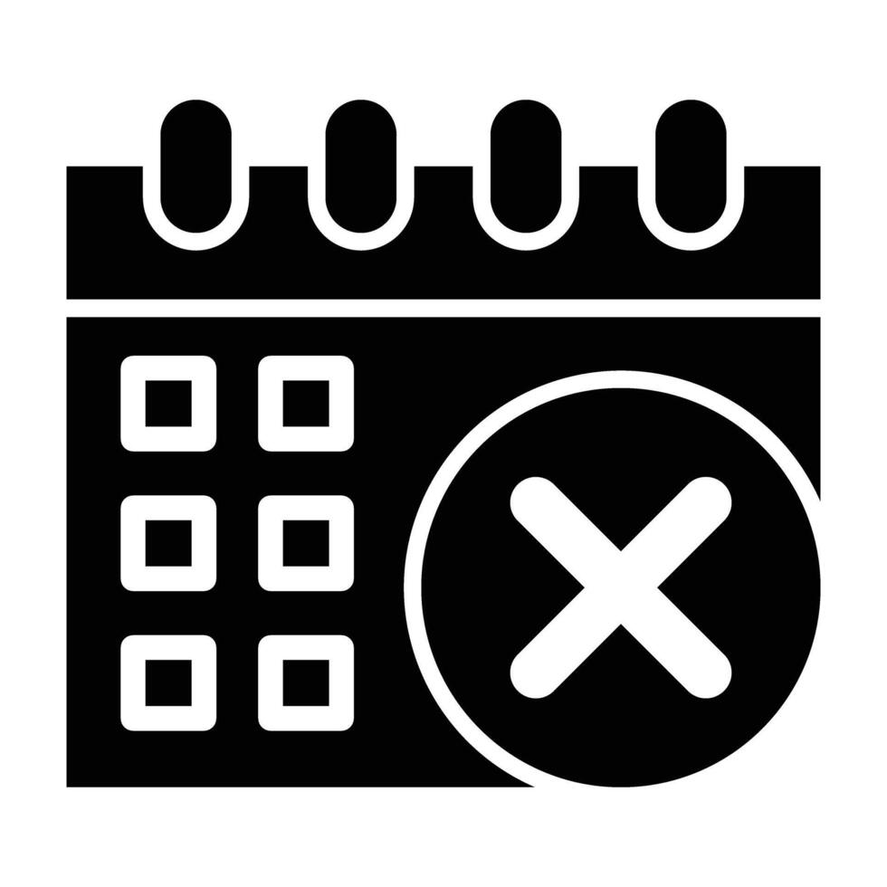 Cancel Event Icon Design For Personal nad Commercial Use vector