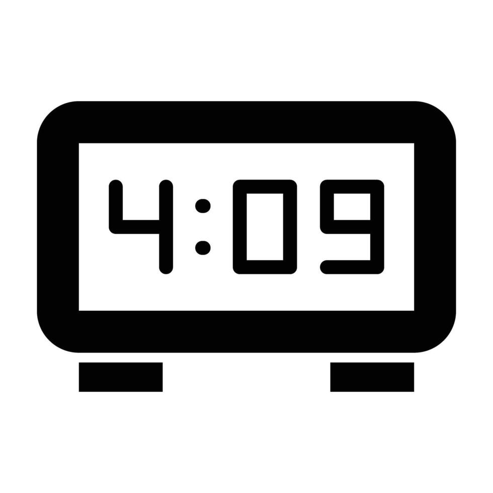 Digital Clock Icon Design For Personal nad Commercial Use vector