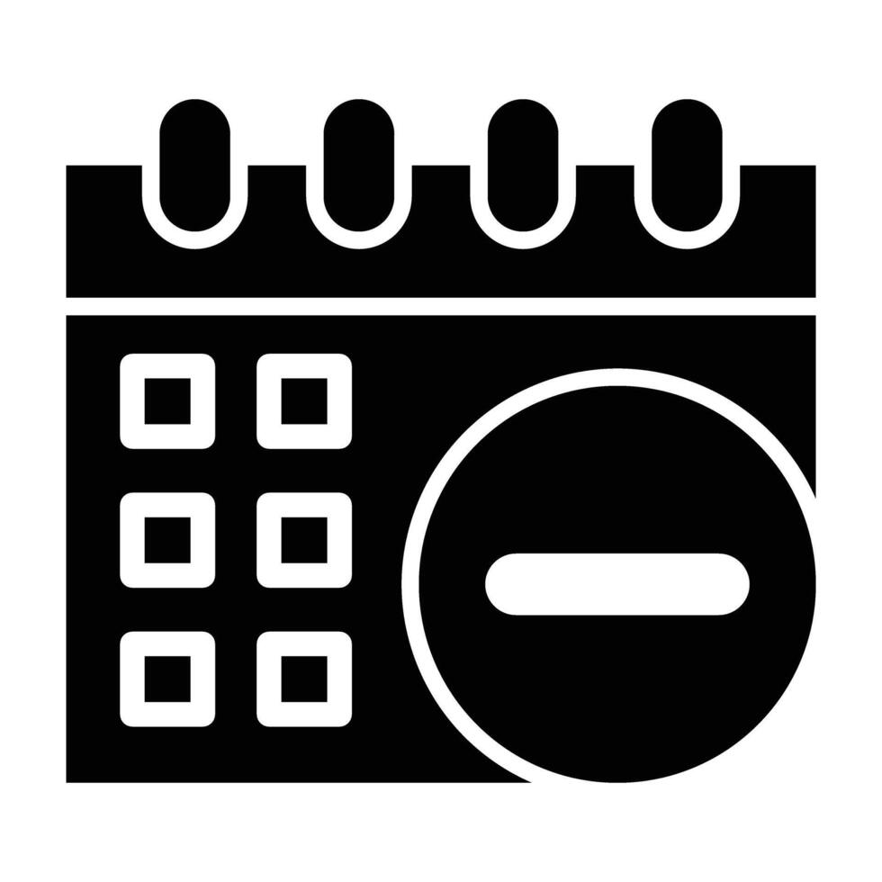 Delete Event Icon Design For Personal nad Commercial Use vector
