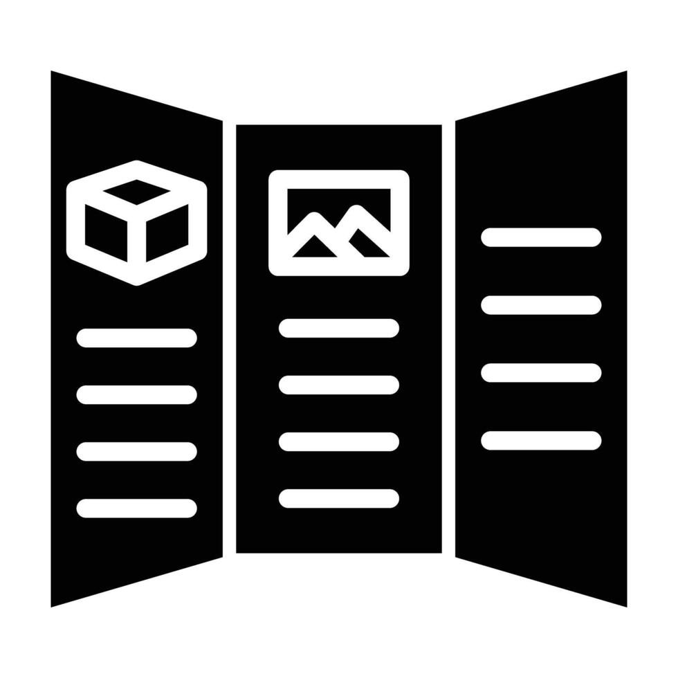 Brochure Icon Design For Personal nad Commercial Use vector