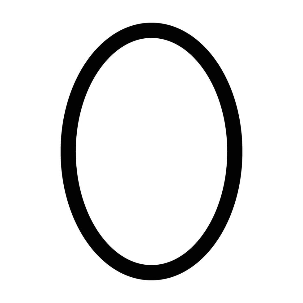 Oval Icon Design For Personal nad Commercial Use vector