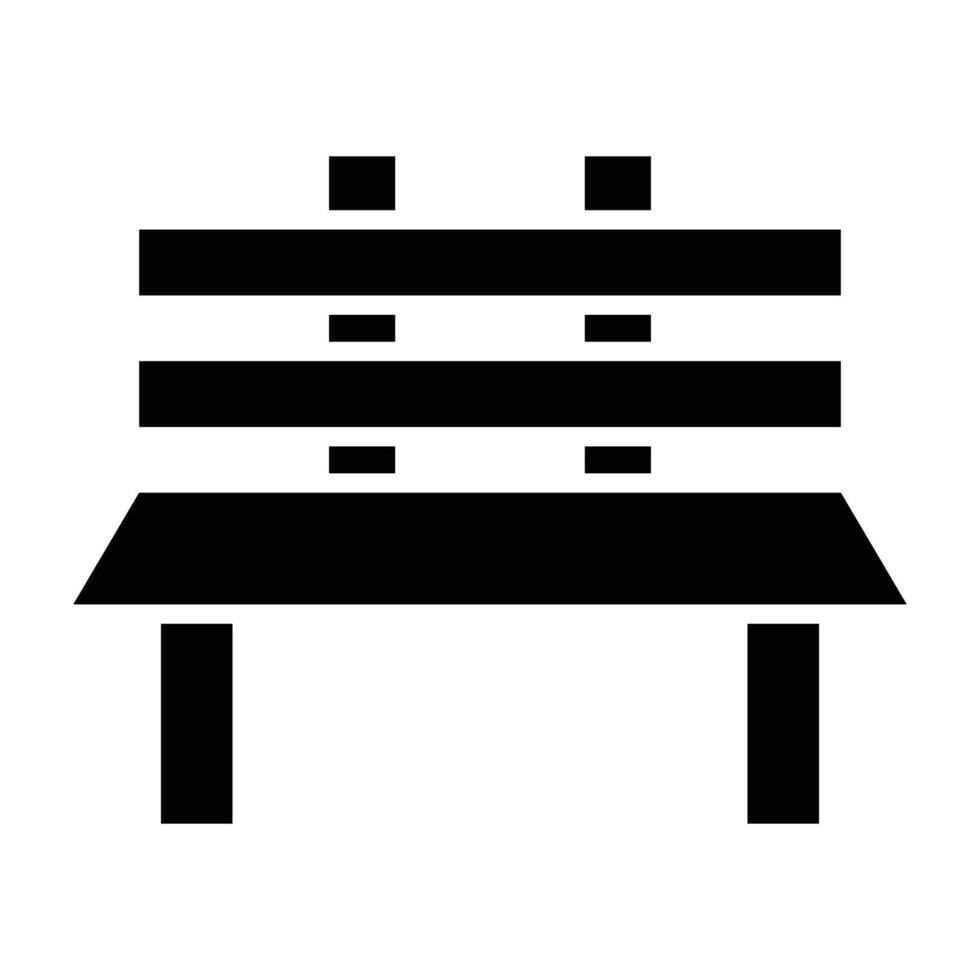 Bench Icon Design For Personal nad Commercial Use vector